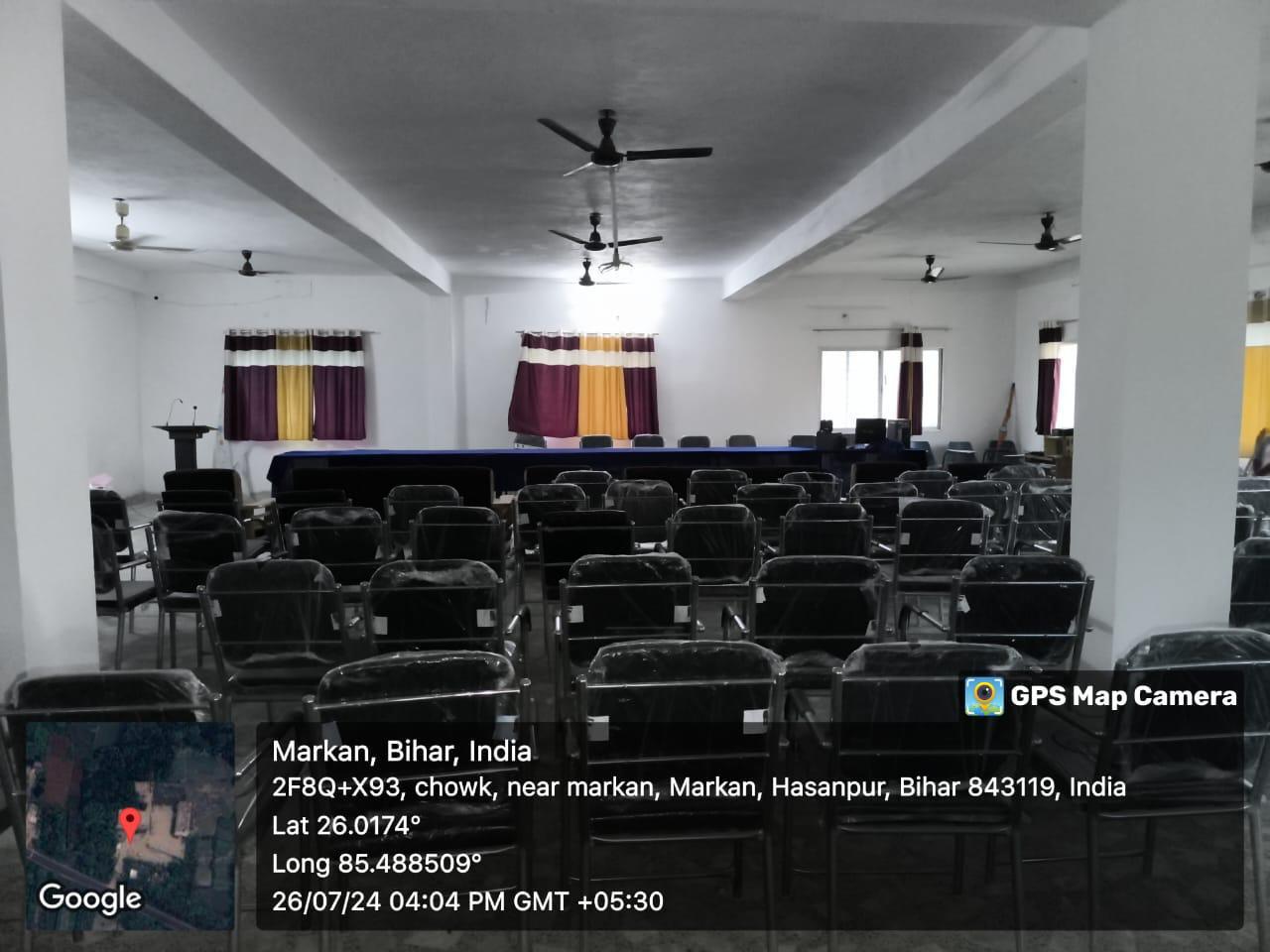 College hall seating area
